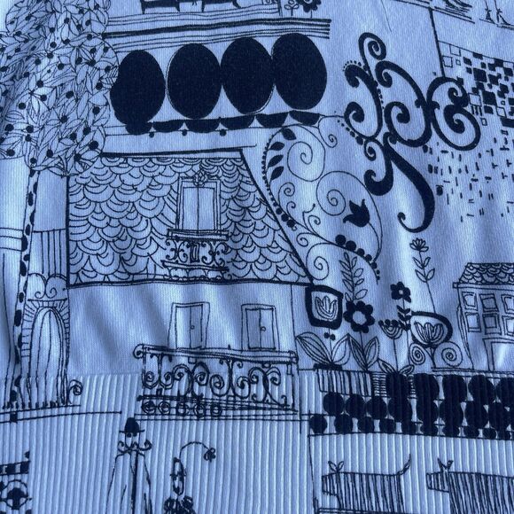 Vintage Sweater Womens Small Full Zip Beaded Short Sleeve Paris Vacation White - Picture 6 of 12